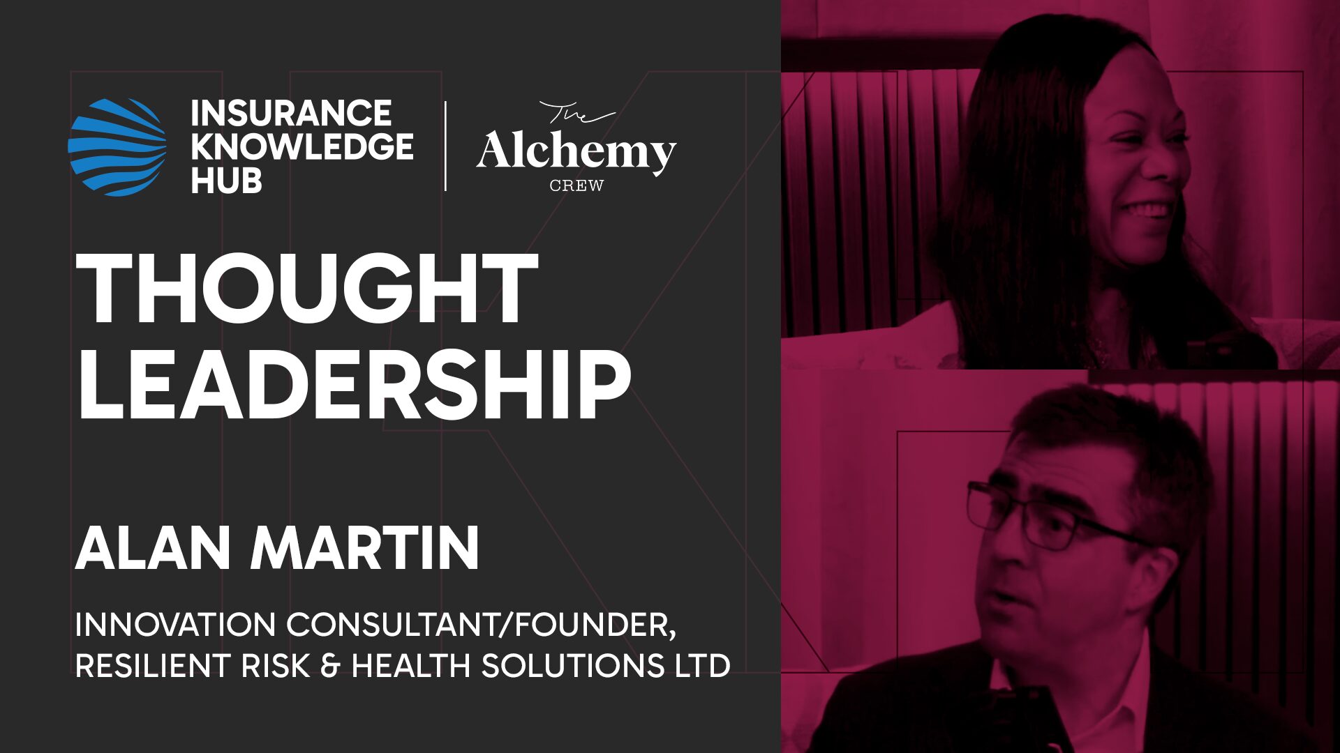 Sabine VanderLinden with Alan Martin, Founder of Resilient Risk & Health Solutions